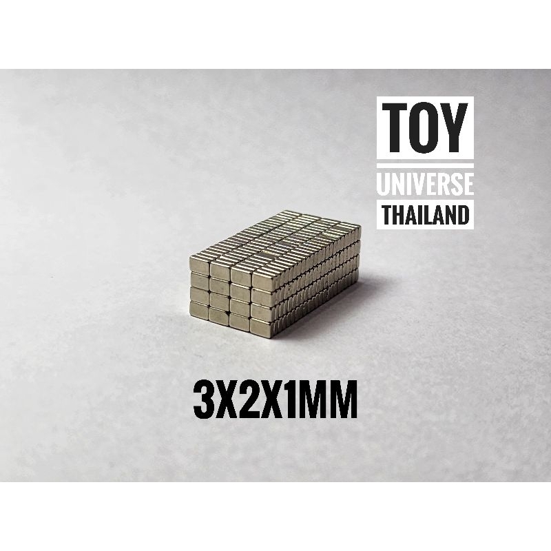🟢⚪️แม่เหล็กจิ๋ว สำหรับทำโมเดล ขนาด 3x2x1 5x2x1mm (Magnet Neodymium 3x2x1 5x2x1mm N35)⚪️🟢