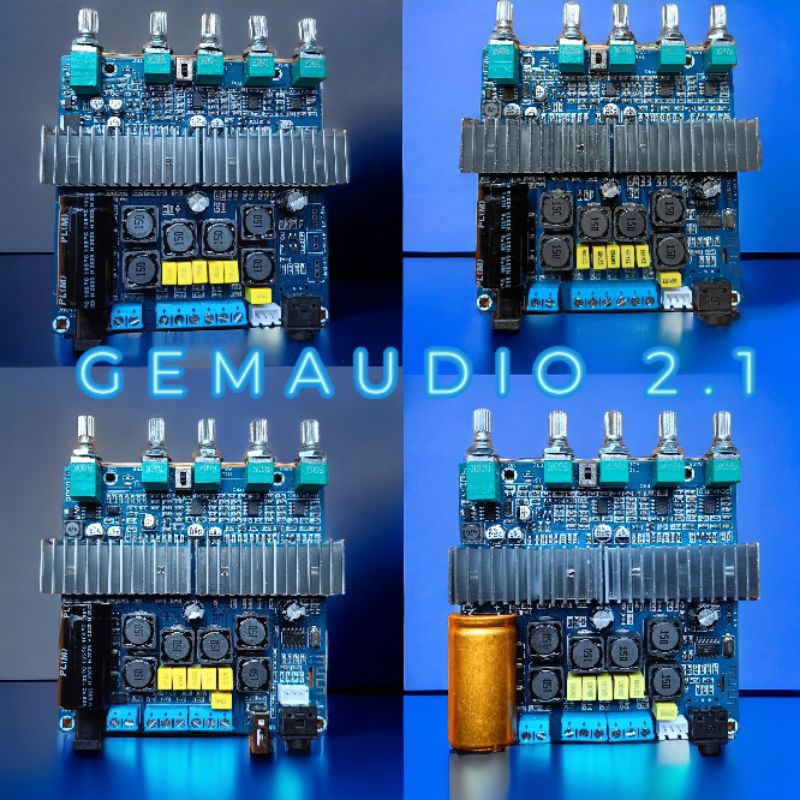 พร้อมจัดส่ง gemaudio2.1 กำลังขับ50+50+100วัตต์ บลูทูธ5.0