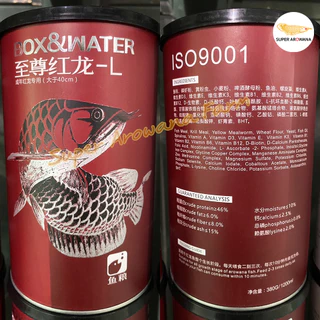 [แท้100%] BOX&WATER โปรตีนสูง 46% ช่วยเร่งสี มีวิตามิน นำเข้าเกรดพรีเมี่ยม อาหารเม็ดปลามังกร
