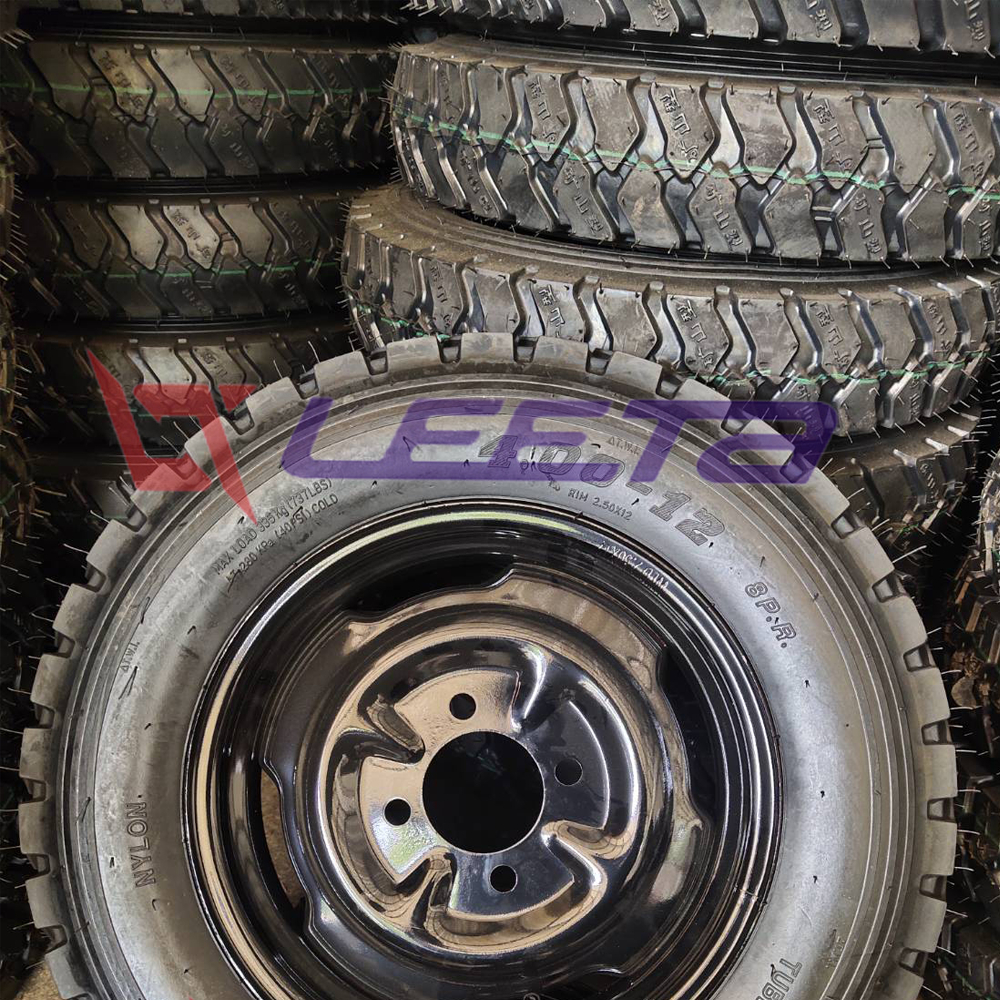 LEETA POWER ล้อยางสามล้อ ล้อหลัง 4.00-12 4รู100 ล้อพร้อมยาง ชุดล้อสามล้อ กะทะล้อพร้อมยางใช้กับเพลาท้ายสามล้อ - รูปที่ 3