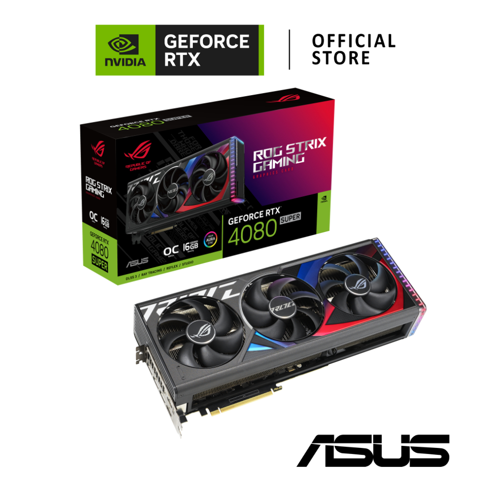 ASUS ROG Strix NVIDIA® GeForce RTX™ 4080 SUPER 16GB GDDR6X OC Edition การ์ดจอ