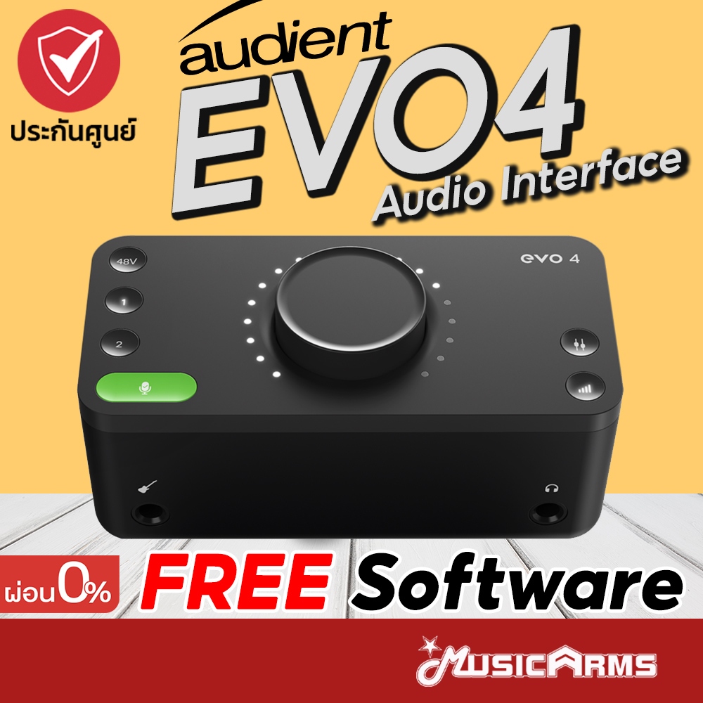 Audient EVO 4 ออดิโออินเตอร์เฟส Audient Evo4 Audio Interface +ประกันศูนย์ไทย Music Arms