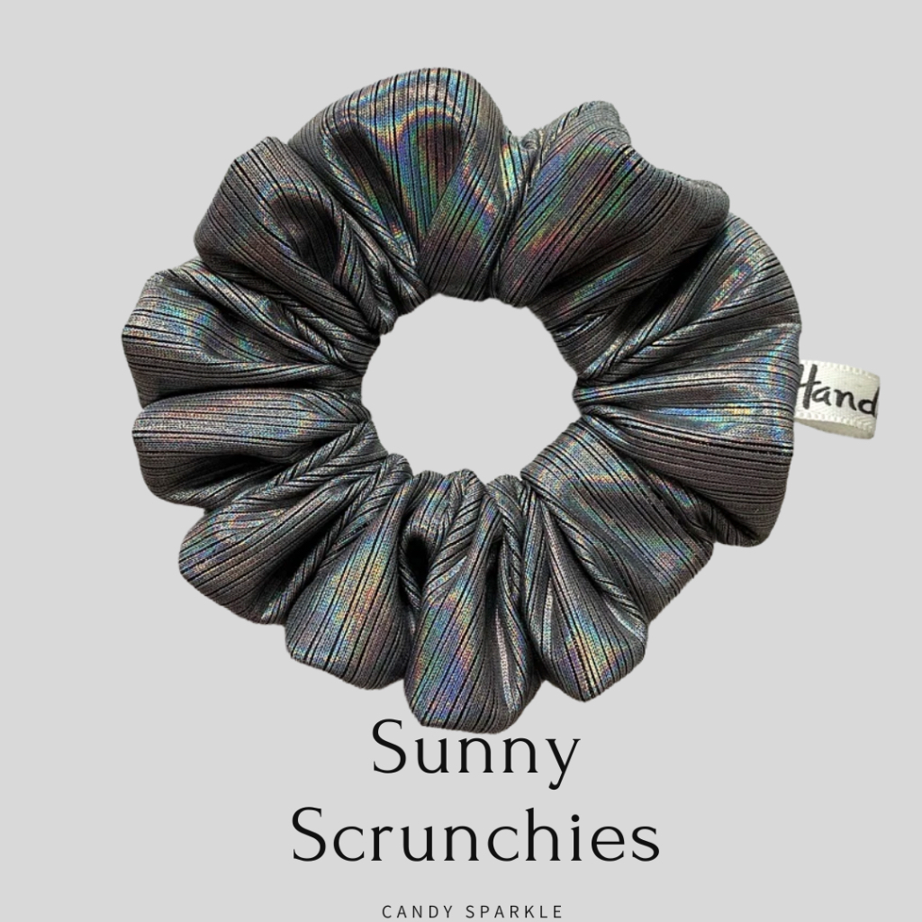 ยางรัดผม  Sunny Scrunchies ยางรัดผมCandy Sparkleเนื้อผ้าเงาวิบวับ เล่นแสง