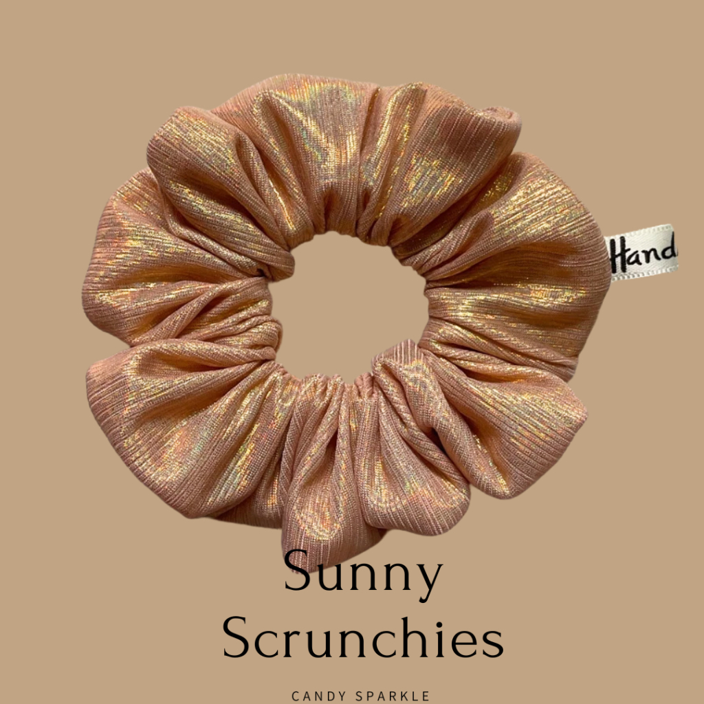 ยางรัดผม  Sunny Scrunchies ยางรัดผม Candy Sparkleเนื้อผ้าเงาวิบวับ เล่นแสง