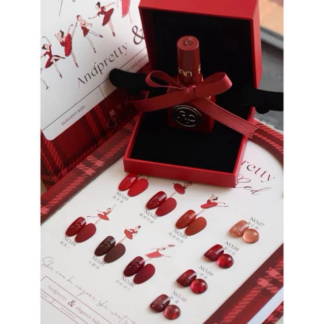 เซทสีเจล สีแดง สีเจลแดง 10 สี