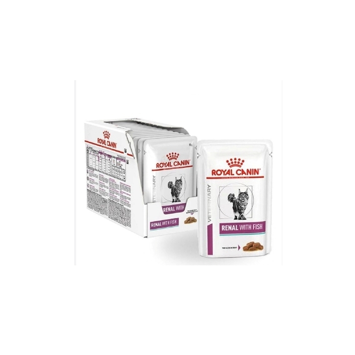 Royal Canin Renal Pouch With Fish 85g x 12 ซอง