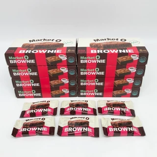 Market O REAL BROWNIE 120g 6 ชิ้น บราวนี่ 브라우니 ขนมเกาหลี SINCE 2008