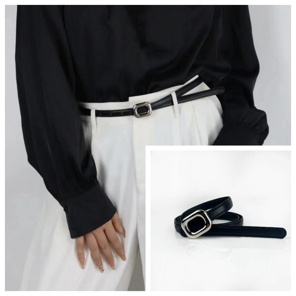 พร้อมส่ง‼️เข็มขัดสไตล์เรียบง่าย สไตล์เกาหลี แฟชั่นสำหรับผู้หญิง  เข็มขัดหนังPU（P102） - รูปที่ 2