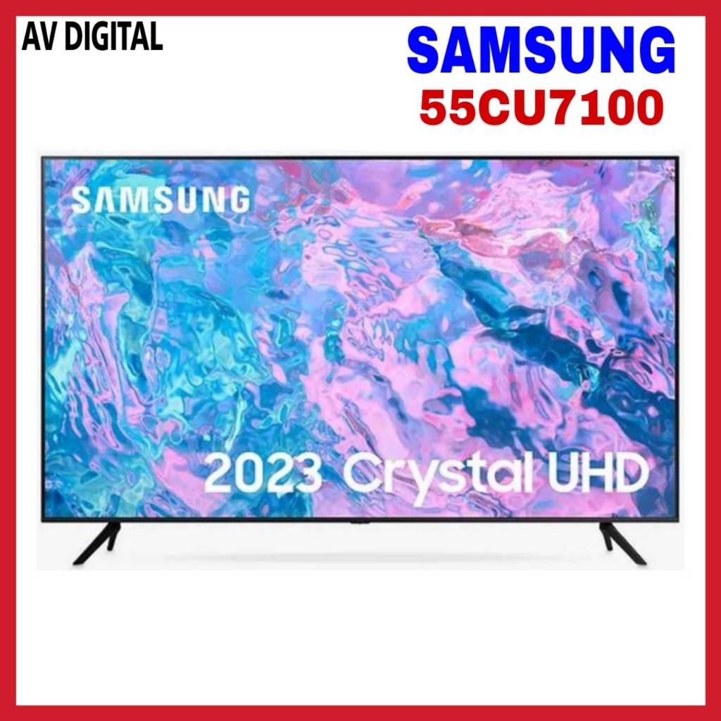 SAMSUNG TV Crystal UHD 4K (2023) Smart TV 55 นิ้ว CU7100 Series รุ่น UA55CU7100KXXT