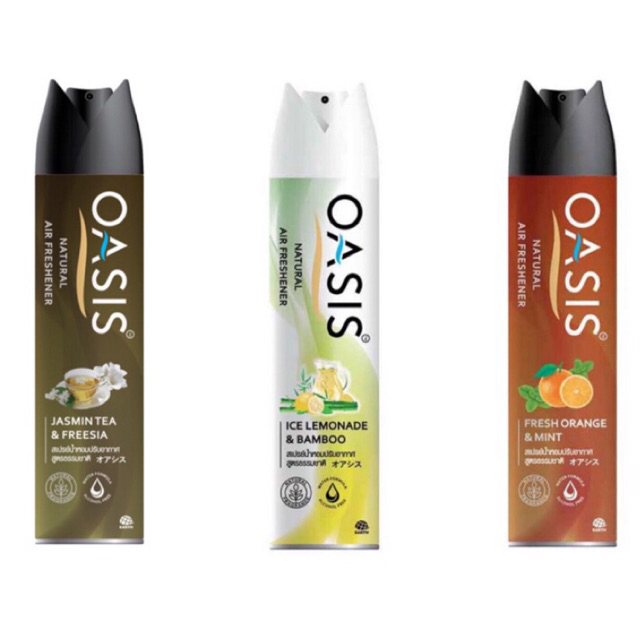 Oasis โอเอซิสเนเชอรัล สเปรย์น้ำหอม มี 3 กลิ่น 320 มล.