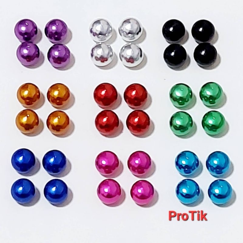 บอล อลูมิเนียม (ชุด 4ชิ้น) ปิดหัวเสา รถ Mini 4wd 1:32