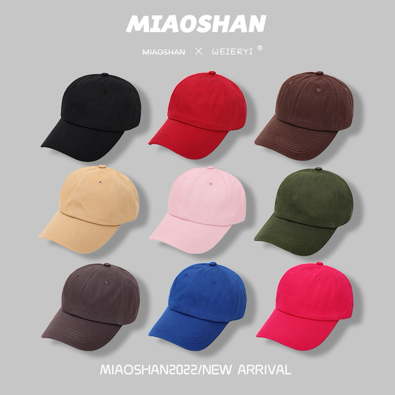 หมวกแก๊ปเบสบอลสีพื้น มี 10 สี