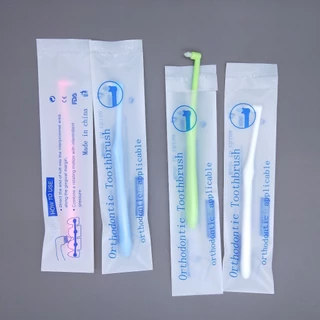 แปรงสีฟันสำหรับคนจัดฟัน แปรงกระจุกเดียว เพียง 0.15 MM หัวเล็ก ซอกฟันได้ลึกขึ้น แปรงสีฟันหัวเล็ก แปรงสีฟัน