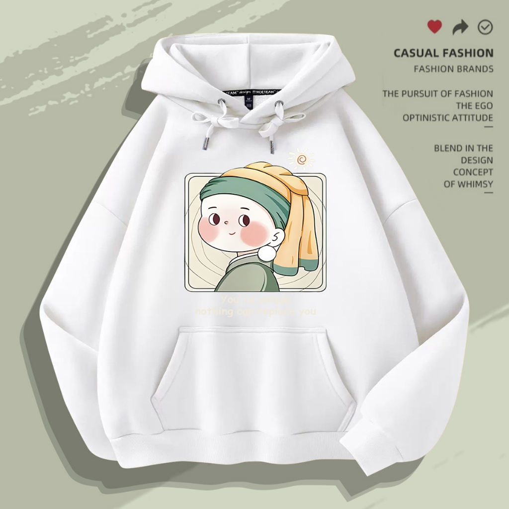 L603 เสื้อฮู้ดลายแฟชั่นสวยน่ารัก.เสื้อแขนยาว.มี7สีหลายไซส์(S-3XL)
