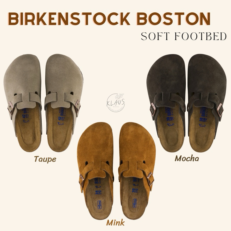 Birkenstock Boston Soft Footbed แท้ 100%