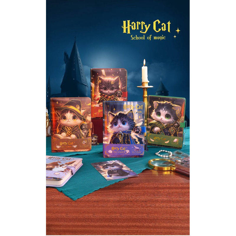 สมุดโน้ต ลาย Harry Cat สมุดปกPU