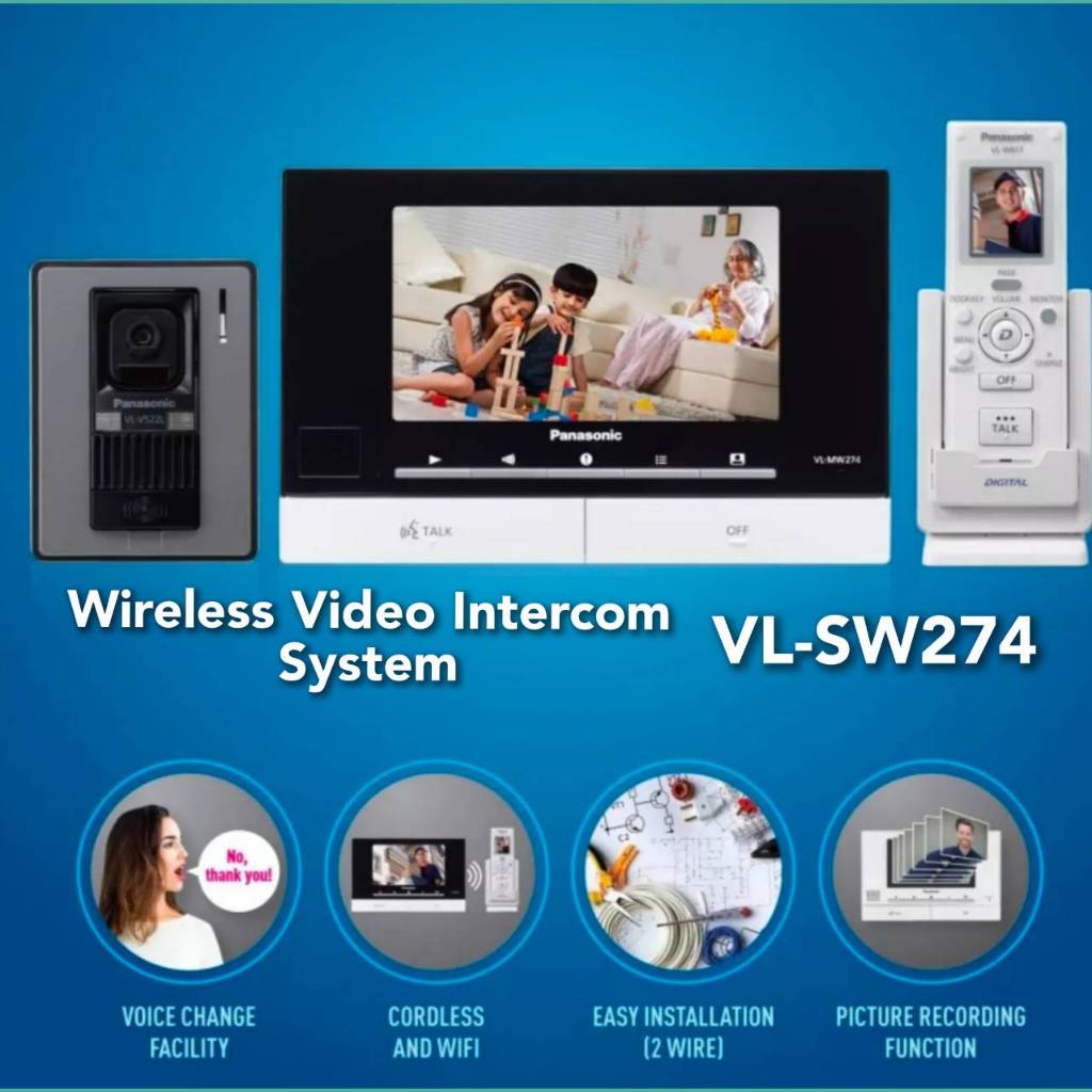 Video  Intercom Panasonic VL-SW274 วิดีโออินเตอร์คอม คุ้มค่า ความปลอดภัย