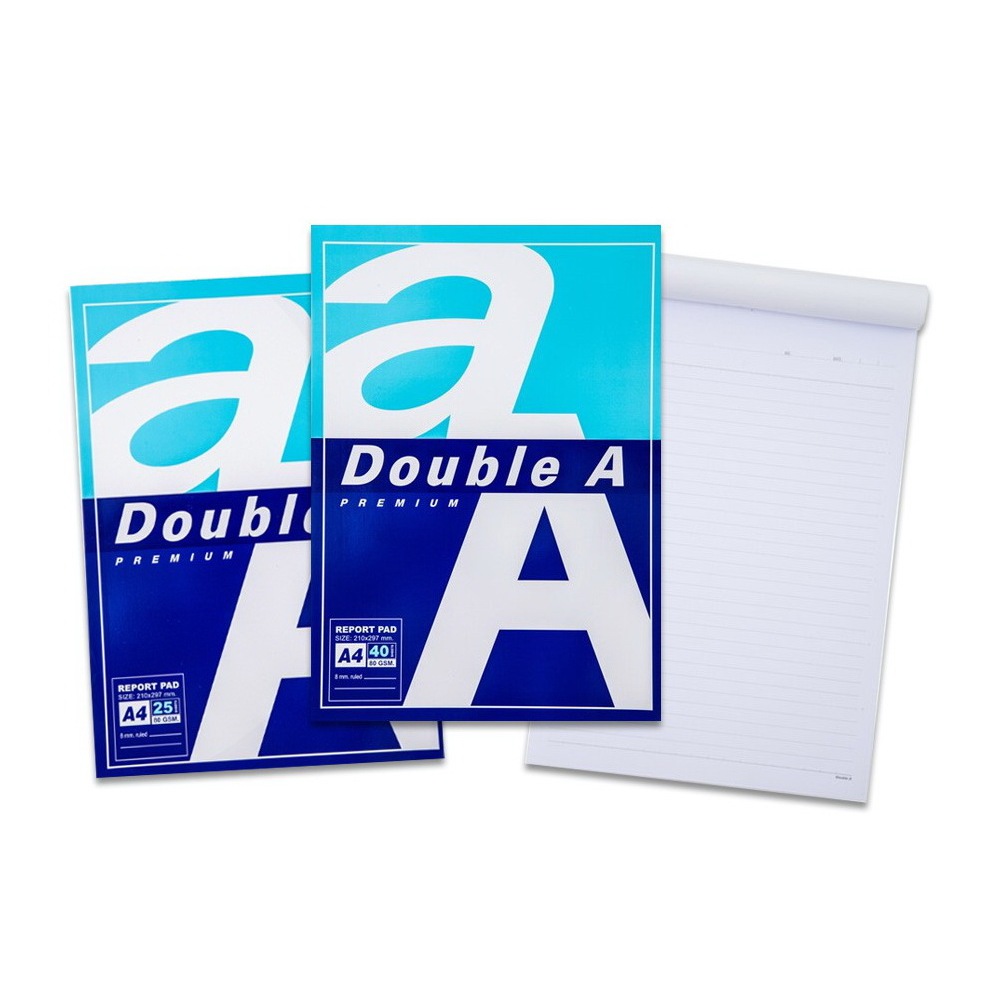 สมุดรายงาน A4 Double A สมุดรายงานมีเส้นฉีกได้