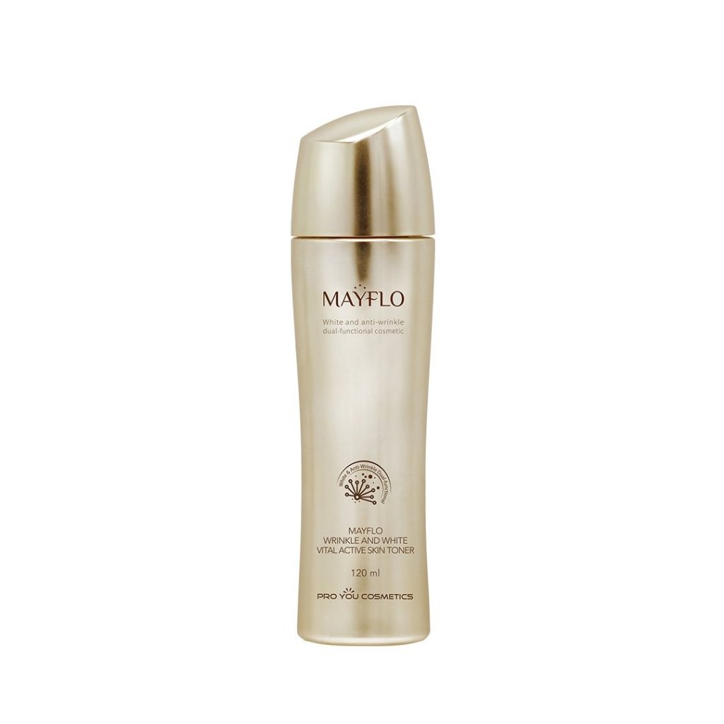 โทนเนอร์ Mayflo Wrinkle And White Vital Active Skin Toner (120ml)