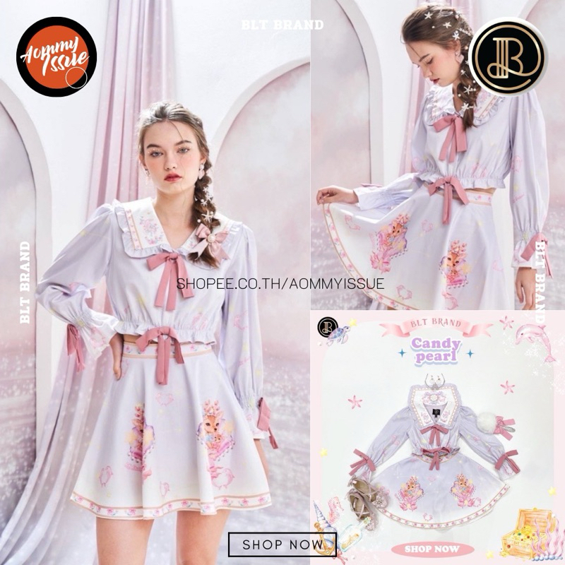 BLT BRAND : Candy Pearl ชุดเซตกระโปรงสั้น(คอลหายาก)