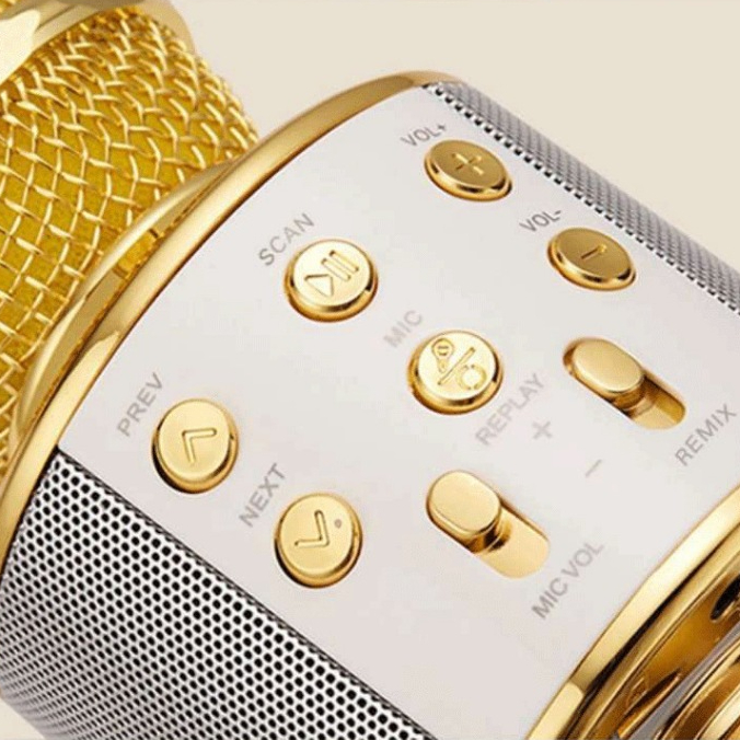 WSTER 💥งานแท้100%💥 ไมค์คาราโอเกะ WS-858 ไมโครโฟนไร้สาย ร้องคาราโอเกะได้ เปลี่ยนเสียงได้ 5 เสียง พร้อมฟังก์ชั่นหลากหลาย