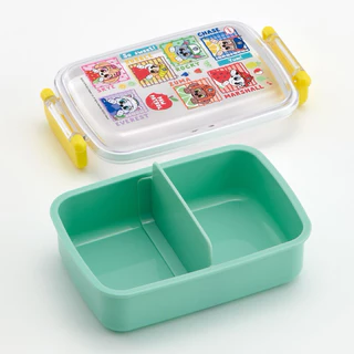 Skater Lunch Box 450ml Made in Japan🎌 กล่องมีตัวล็อคแบ่งเป็น2ช่อง