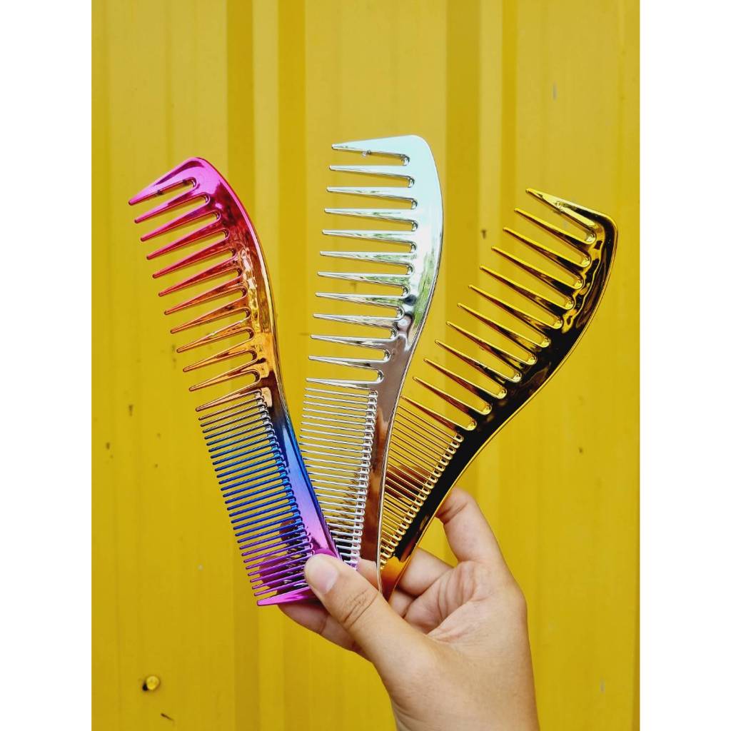 (ส่งจากไทย) หวีเซ็ต สำหรับเซ็ตและจัดทรงผม สีไทเท สำหรับเซ็ตผมลูกค้า เหมาะสำหรับร้านตัดผม
