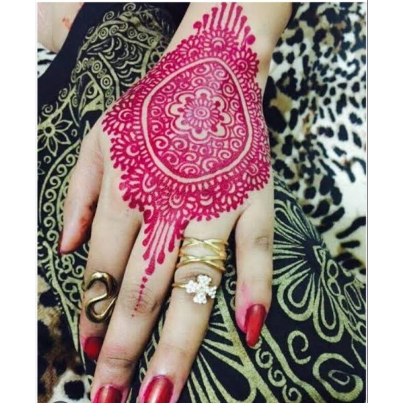 เฮนนา pink เฮนน่าเพ้นท์ตัว GOLECHA  henna สีเพ้นท์ฮาลาล HENNA