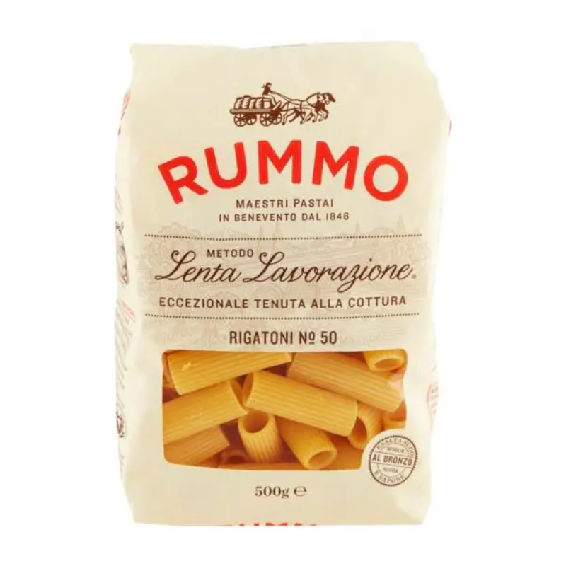 รุมโม ริกาโตนี เบอร์50 500 กรัม - Rigatoni pasta No. 50 500g Rummo brand