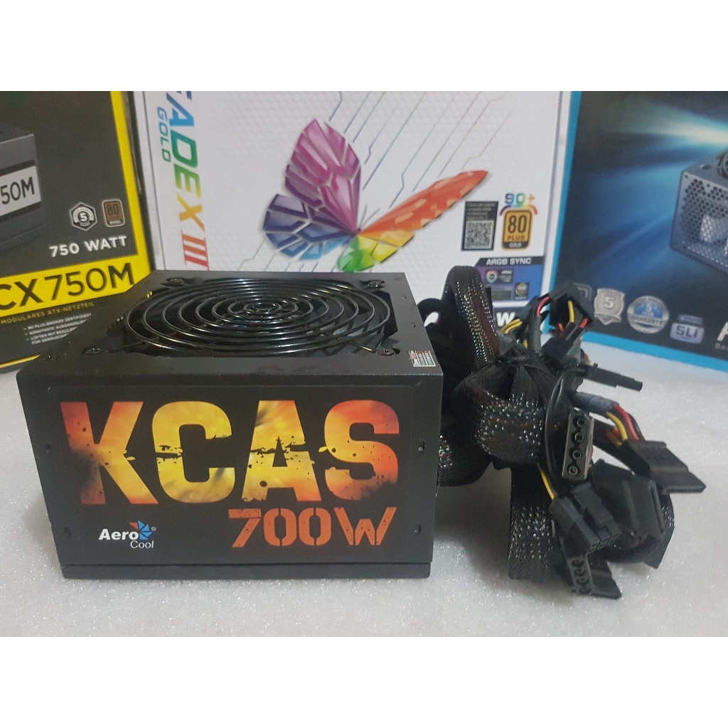 PSU ประกัน 3เดือน AeroCool KCAS 700W 80+Bronze มือ2 / power supply /  พาวเวอร์ซัพพลาย