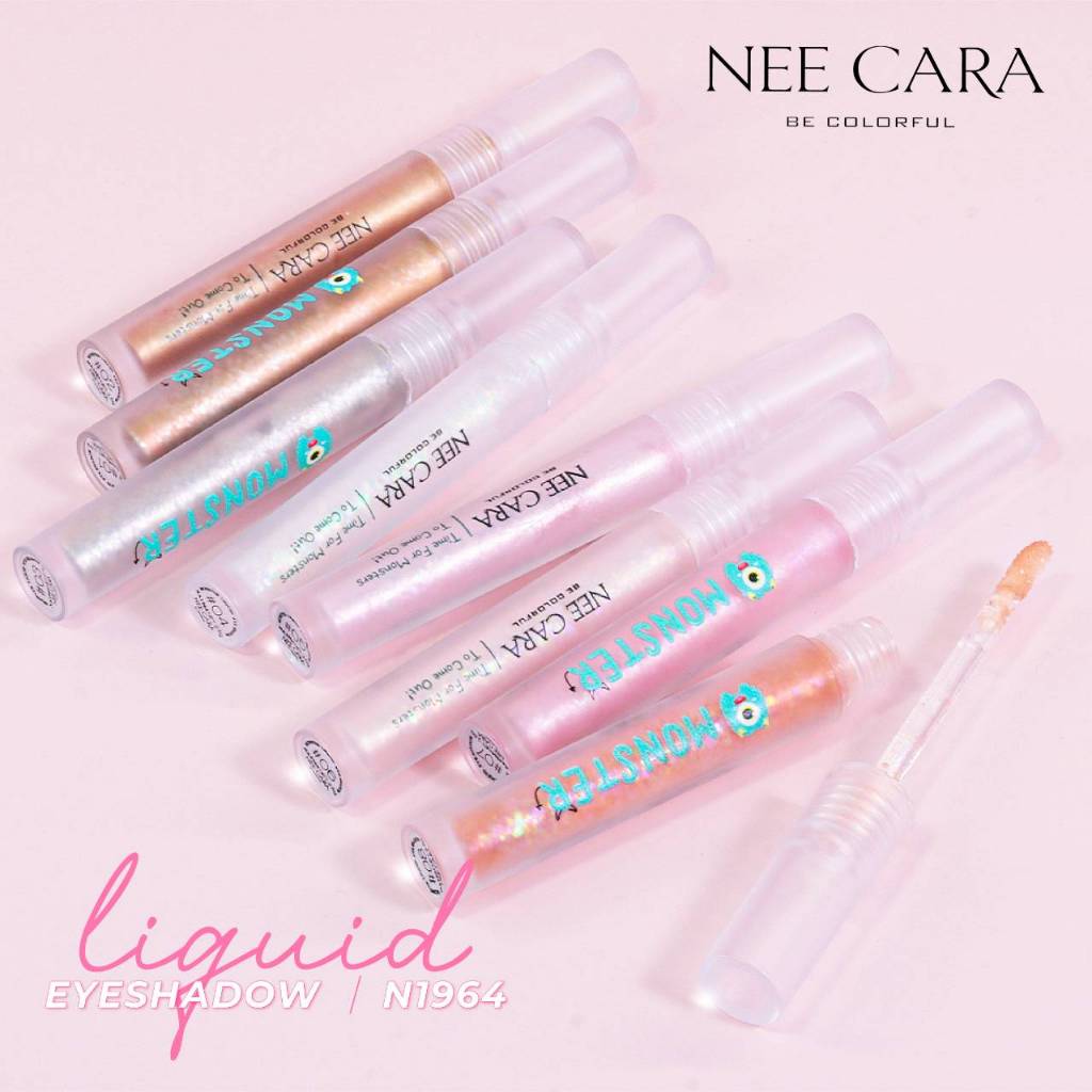 ถูก/แท้/มีไลฟ์ (มีสีใหม่) อายแชโดว์ Nee Cara Monster Liquid Eyeshadow ลิควิดอายแชโดว์ กลิตเตอร์ ชิมเมอร์ ตาวิ้ง เกาหลี - รูปที่ 7