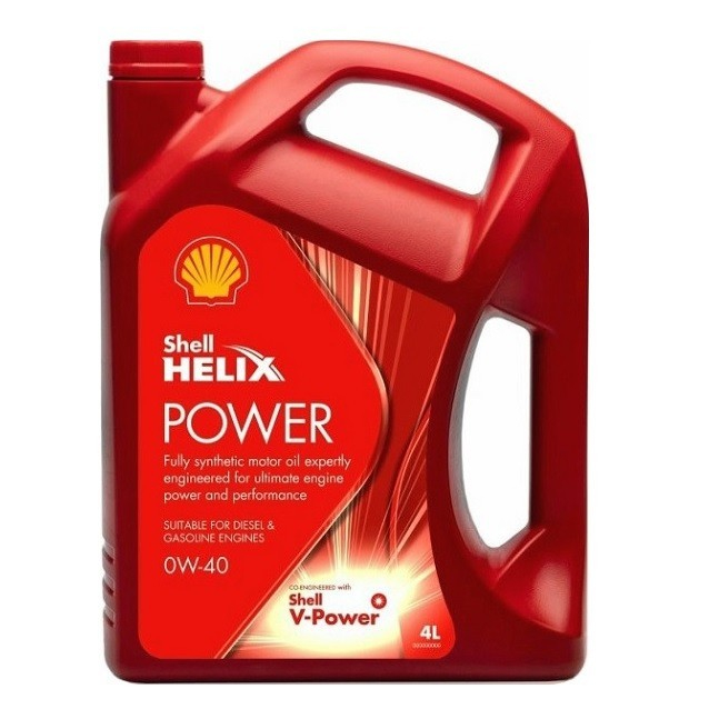 น้ำมันเครื่องสังเคราะห์แท้ Shell Helix power 0w-40