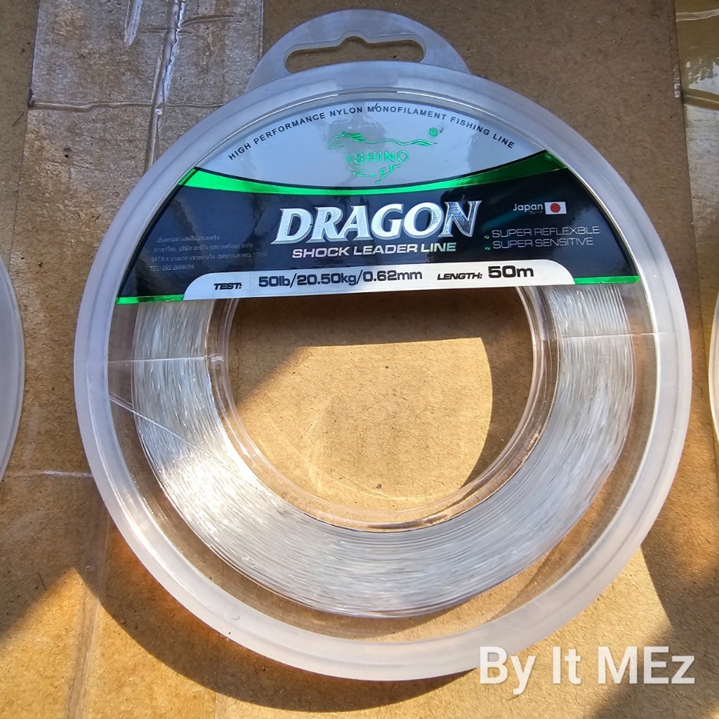 ของแท้ ราคาถูก ❗❗ สายช็อคลีด Ashino Dragon ความยาว 50 เมตร รองรับงานตกปลาช่อน กระสูบ ชะโด ปลาขนาดใหญ่ Shock Leader Line - รูปที่ 4