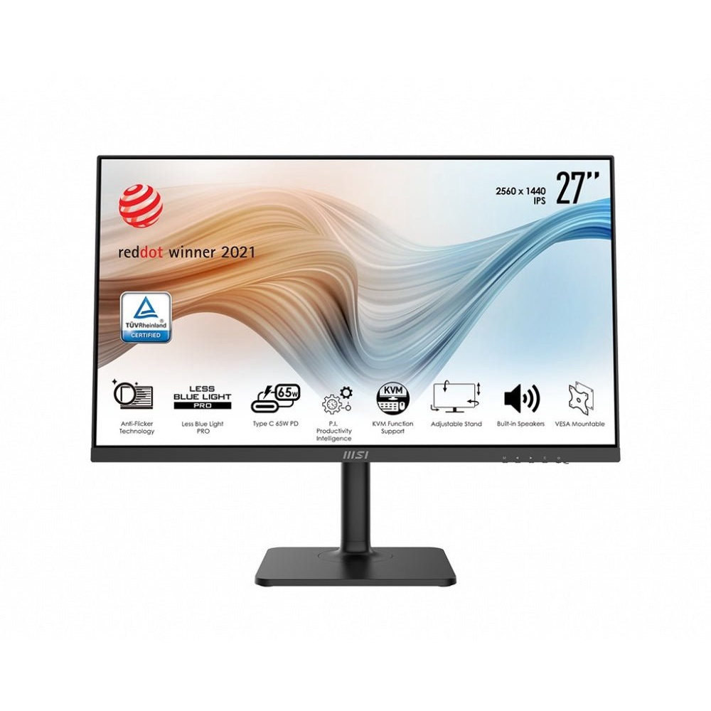 MSI MONITOR รุ่น Modern MD272QXP และ  MD272QXPW หน้าจอคอมพิวเตอร์ขนาด 27"  (IPS 2K Monitor 100Hz)