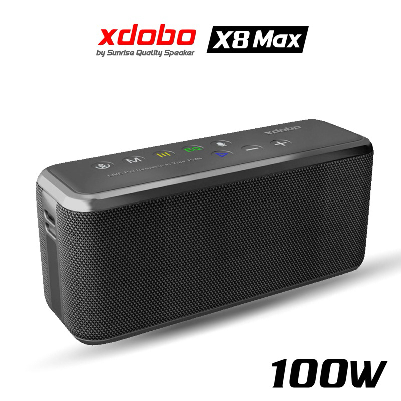 Xdobo X8 Max 100W Super bass ระบบเสียง 2.2 เสียงคมชัดทรงพลังเบสแน่น  ลำโพงบลูทูธกลางแจ้ง 360เสียงรอบ