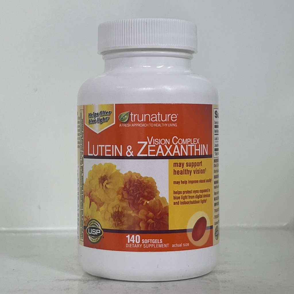 Trunature Lutein & Zeaxanthin  Vision Complex 140softgels วิตามินบำรุงสายตา บำรุงจอประสาทตา ปกป้องดว