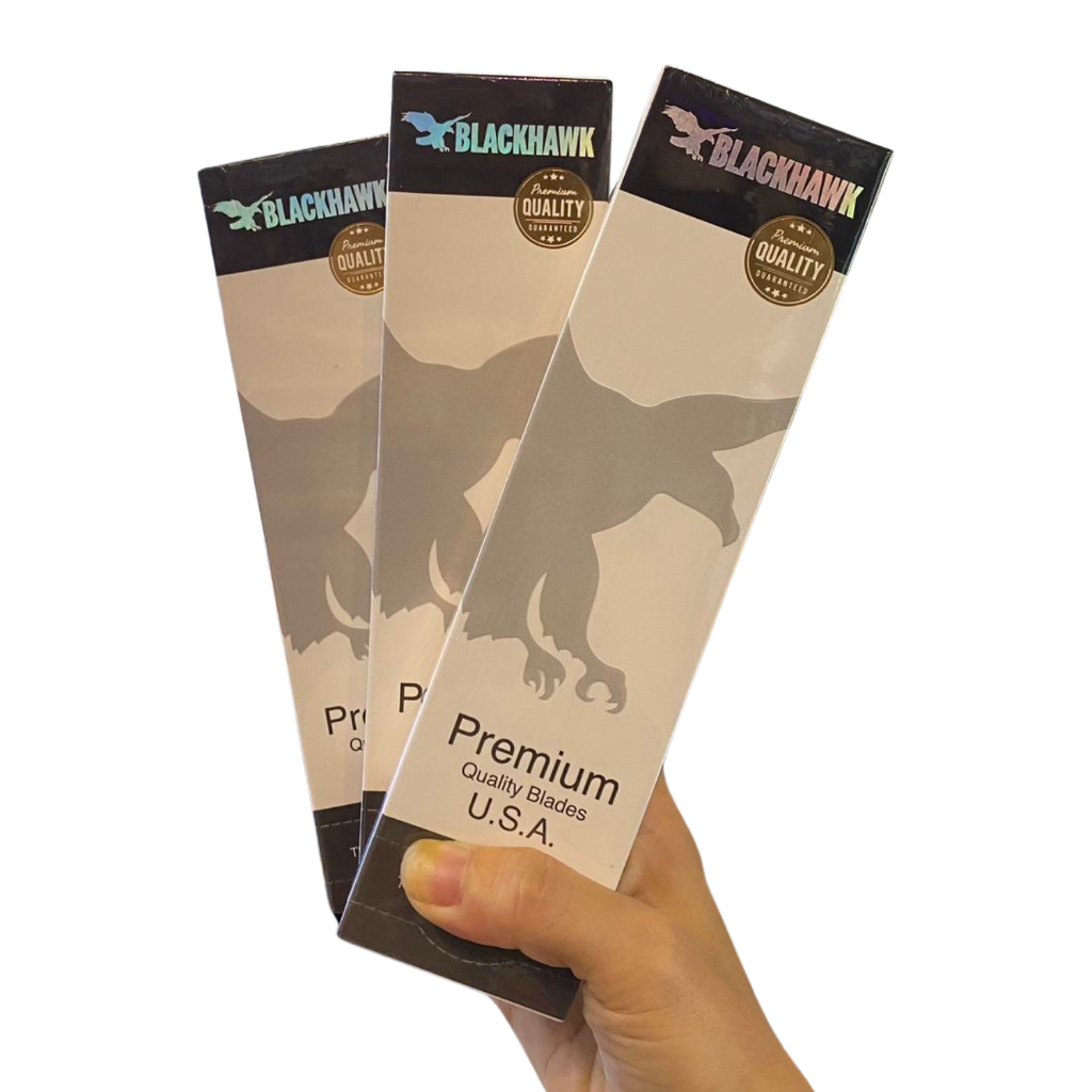 ใบมีดโกนหนวด ใบมีดโกน BLACK HAWK แบล็คฮอล์ 1กล่องใหญ่