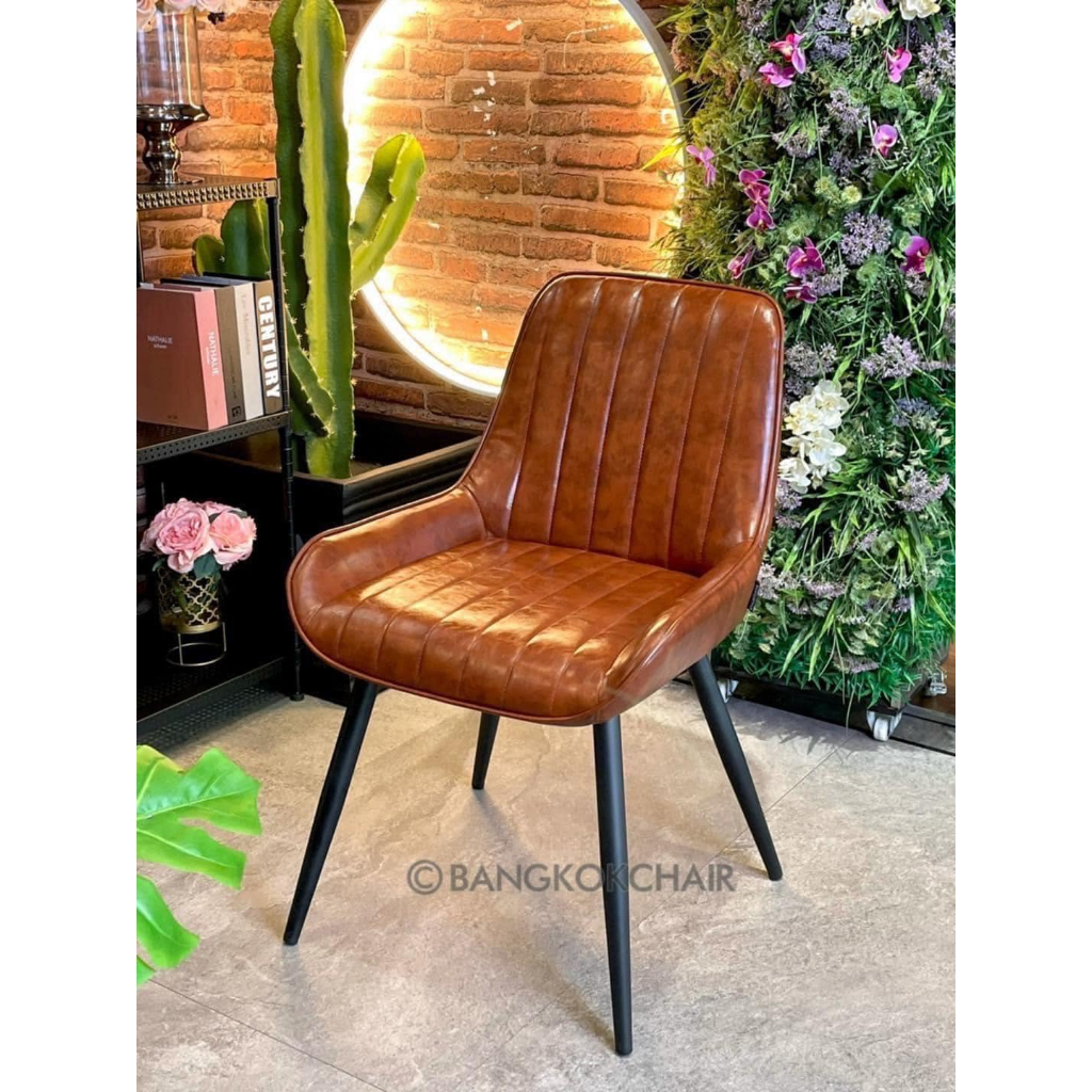 เก้าอี้คาเฟ่ หนัง PU เก้าอี้ร้านกาแฟ เก้าอี้ทำงาน CPU-402 รับน้ำหนัก 120 กก.BANGKOKCHAIR