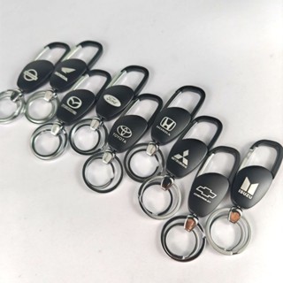 พวงกุญแจ โลโก้ รถยนต์ และ มอเตอร์ไซค์ สีดำด้าน