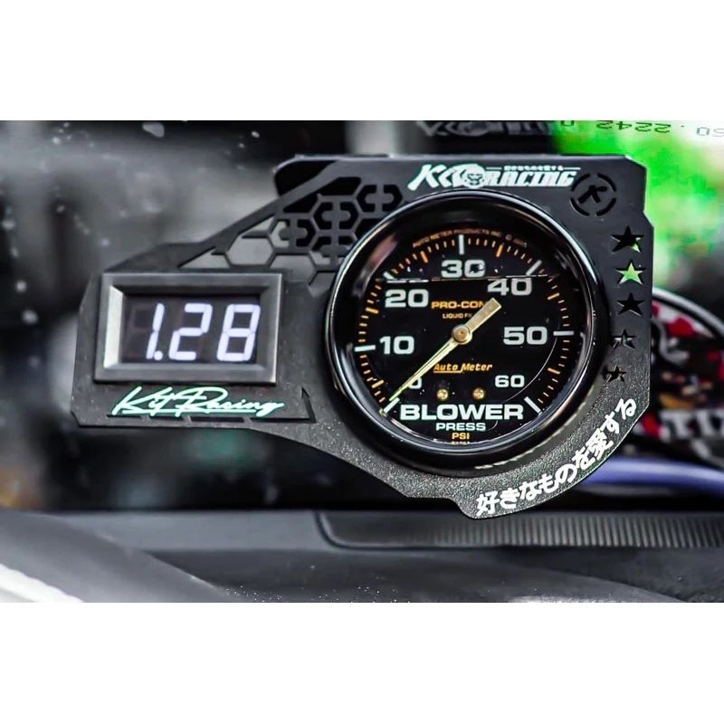 ขาจับวัดบูส ขาวัดเเรงดัน ขาจับ 2in1สีดำพาวเดอร์โค้ท  มีช่องใส่วัดบูสพร้อมช่องใส่วัดแรงดัน งานKitRacing (เฉพาะขานะครับ)