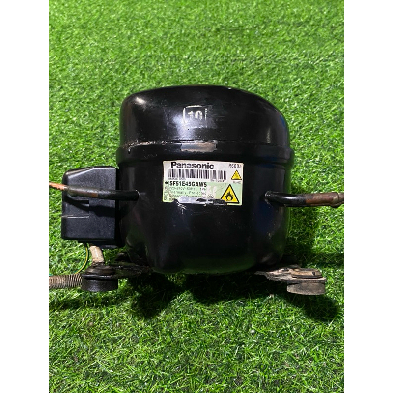 คอมเพรสเซอร์ตู้เย็นพานาโซนิค (PANASONIC)มือสอง SF51E45GAW5 น้ำยาR600a อะไหล่ตู้เย็นมืองสองของแท้