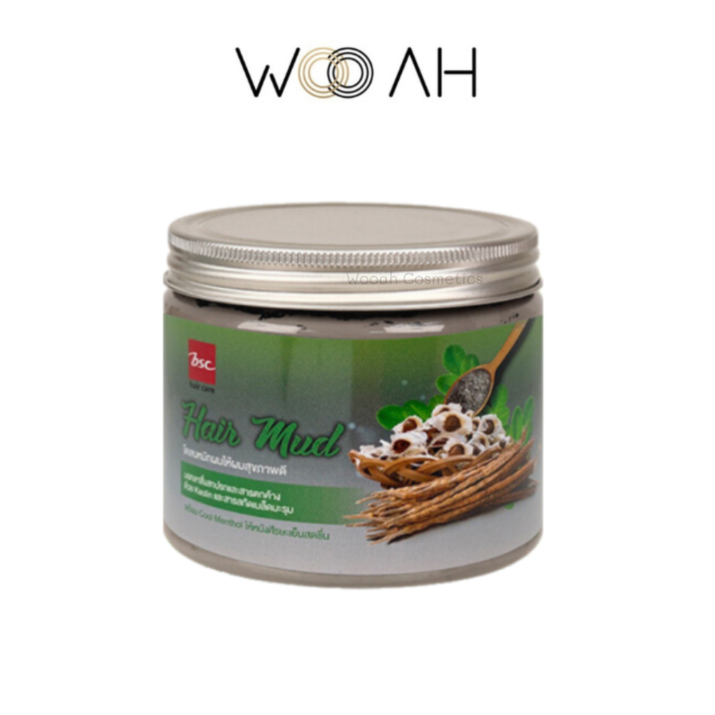 BSC hair care Hair Mud 400g โคลนหมักผม สำหรับผมที่ทำเคมี บีเอสซี