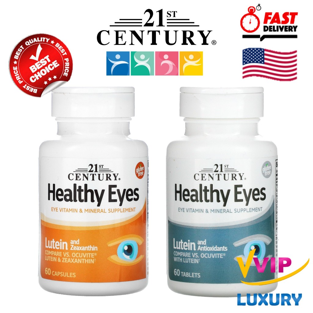 วิตามินบำรุงสายตา 21st Century Healthy Eyes with Lutein 60 Tablets
