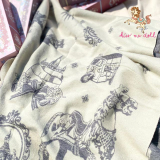 Kiss me doll ผ้าพันคอ ผ้าคลุมไหล่ คอลเลคชั่น Fleece ลาย City light (ผ้าหนา) ขนาด 180 x 70 cm.