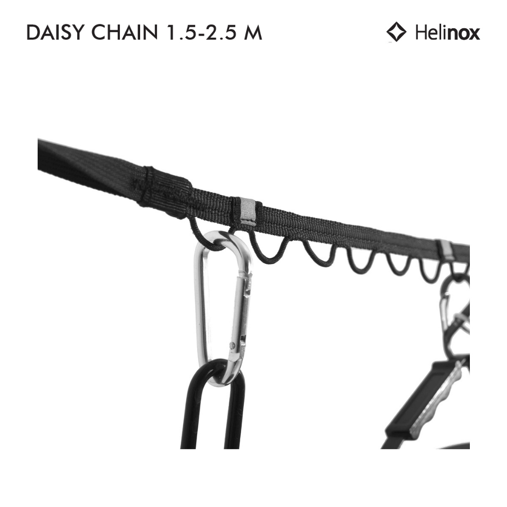 Helinox Daisy Chain 1.5-2.5 M เชือกห่วงอเนกประสงค์ สำหรับห้อยอุปกรณ์และสิ่งของต่างๆ โดย Tankstore