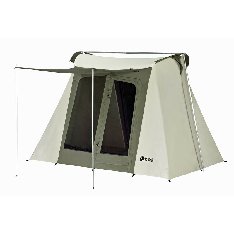 Kodiak Canvas 10x10 ft. Flex-Bow VX Canvas Tent w/ Tarp - 6-Person