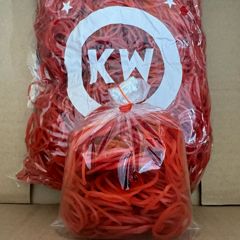 ยางวง หนังยาง วงเล็ก สีแดง ขนาด 50 กรัม ยางรัดแกง ยางรัดถุง