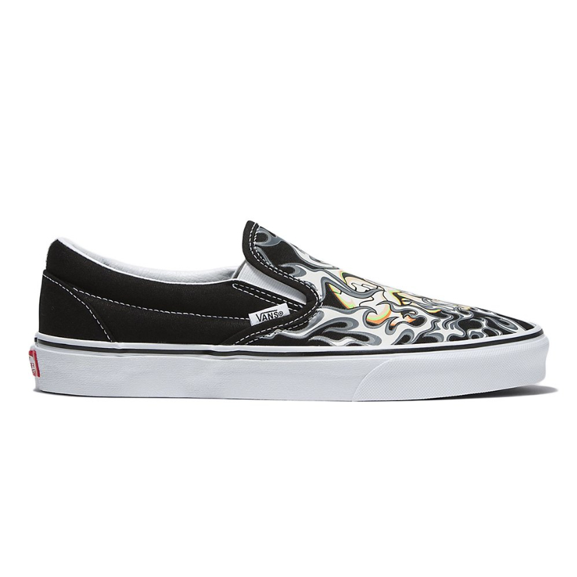 VANS Slip-On (Flame Skull) Black VN0009Q7BMX รองเท้าแวน แท้ 100% โดย VANS Thailand Dealer - WeSneaker