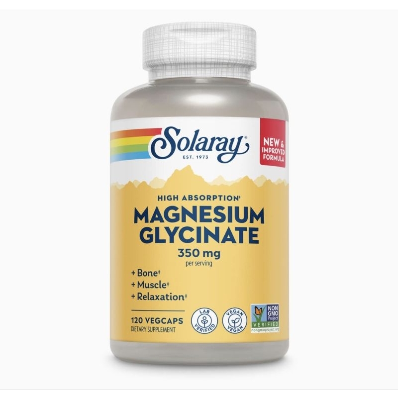 Solaray Magnesium Glycinate 350 mg 120 vegcaps