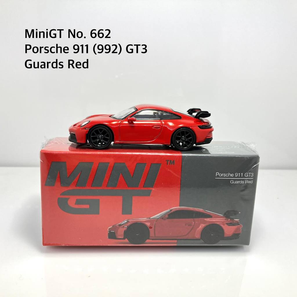 Mini GT No. 662 -R  Porsche 911 (992) GT3 Guards Red